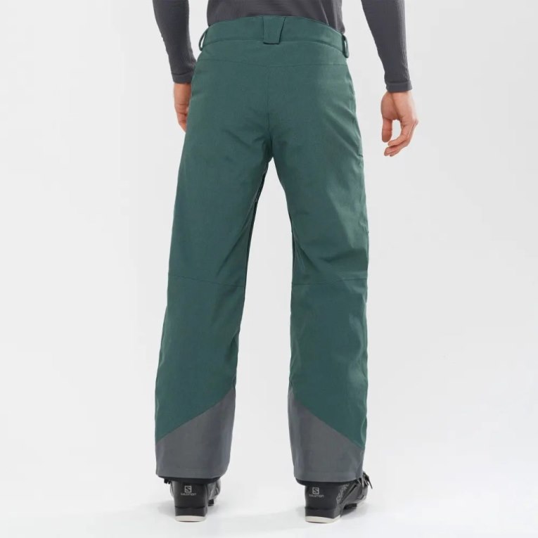 Green Salomon Untracked Men's Ski Pants | PH 18732F